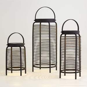 Linterna de alambre de hierro moderna diseñada por artesanos expertos para la decoración del hogar y eventos de estilo patrimonial auténtico - Product Image 2