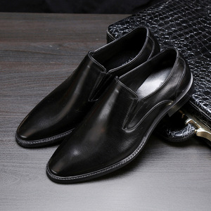 Zapatos de Negocios de Cuero Genuino con Suela Resistente al Desgaste y Plantilla Transpirable, Zapatos Formales para Hombre, Zapatos de Oficina - Product Image 1