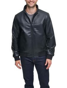Veste de motard en cuir de qualité supérieure de style High Street pour hommes coupe ajustée avec épaules rembourrées Veste disponible pour hommes - Product Image 2