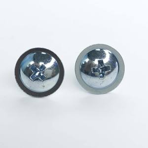 Tornillos de cabeza de oblea autorroscantes autoperforantes de gran venta chapados en zinc blanco Tornillo de cabeza de armazón - Product Image 3