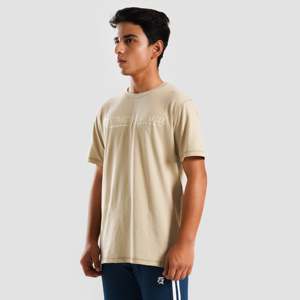 T-shirt de gymnastique à manches courtes beige Youth M124 - Product Image 3