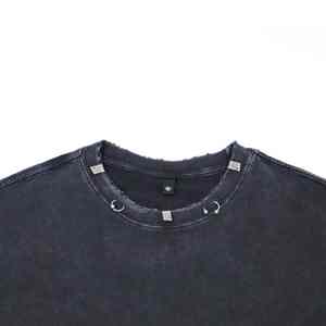 T-shirt vintage à lavage acide, graphique de haute qualité, t-shirt unisexe personnalisé, streetwear lourd - Product Image 5