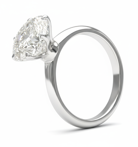 Round Brilliant Cut Lab Grown <b>Diamond</b> <b>Ring</b> for Women in 18K Gold Classic Engagement & Wedding Jewelry - Product Image 2