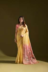 Attrayant Muga Coton Avec Coloré Resham Tissage Pichwai Pallu Saree Femme Fabricant De Mode De Surat - Product Image 3