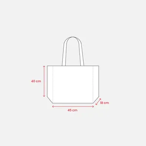 Borsa Promozionale Ecologica in Cotone Riciclato Laminato - Product Image 3