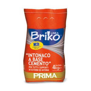 Linea Briko Intonaco a Base di Cemento per Esterni e Ripristino Murature da Kg 4 - Product Image 1
