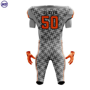 Customized Logo Printing American Football Uniform Breathable Polyester Sports Wear Plus Size <b>Sets</b> <b>on</b> Sale - Product Image 3