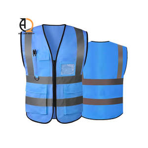 Best Quality Comfortable Breathable <b>Material</b> Unisex Working Safety Vest Plus Sizes Customized Color & Logo - Product Image 5