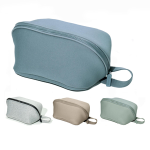 Neoprene <b>Cosmetic</b> Bag Waterproof Makeup Pouch Travel Toiletry Bag with Zipper - Product Image 1