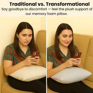 Cojín cuadrado decorativo de lino clásico de 14x14 pulgadas, Fundas de cojín de cuello relleno de espuma viscoelástica de Color sólido para sofá - Product Image 6