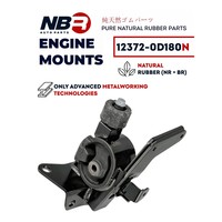 Support moteur gauche 12372-0D180 pour Toyota Corolla E140 E150 E170 Altis Matrix ZRE142 ZZE141 2ZR-FE 1ZZ-FE Automatique 2007-2016