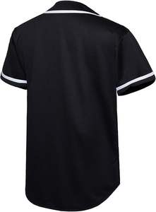 Maillot de baseball personnalisé avec logo, 100% polyester, respirant, boutonné, style sublimé - Product Image 2