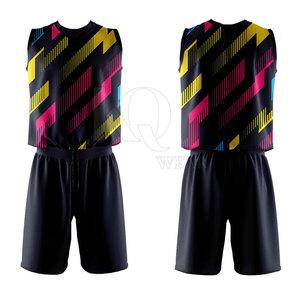Ensemble d'uniformes de volley-ball de qualité supérieure, 100 % polyester, matière durable, respirant, léger, maillot et short, design personnalisé - Product Image 3