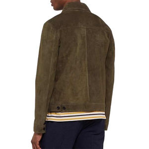 Veste en cuir de vachette vintage de qualité supérieure, en cuir fendu, avec fermeture éclair, résistante et confortable pour homme - Product Image 2