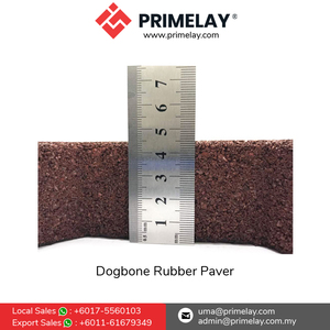 แผ่นยางรองพื้นรูปทรงกระดูกสุนัขสำหรับเดินเส้นทางเล่นกีฬาสวนสนุก - Product Image 2