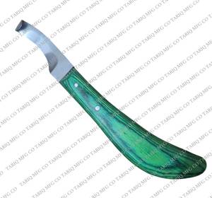 TARIQ MFG CO CE ISO EU Cuchillo de pezuña de borde afilado para herradores, mano izquierda y derecha, cuidado de caballos, cuchillos de pezuña de la mejor calidad - Product Image 2