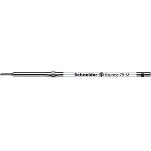 Schneider Express 75 Ballpoint <b>Pen</b> Refill 0.5mm Medium Black Document-Proof-Pack Size 10 - Product Image 1