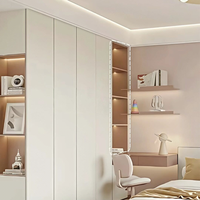 Armoires en bois modernes sur mesure avec bureaux et bibliothèques pour la chambre à coucher, meubles pour la maison, l'hôtel, la villa