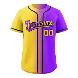 Camiseta de Béisbol LOVENA WEAR, Impresa, Transpirable, de Secado Rápido, Duradera, 100% Poliéster, Cuello en V, Nombre del Equipo Personalizado - Product Image 1