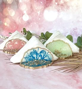 PORTE-TISSUS EN RÉSINE ATTRACTIF DE QUALITÉ SERVICE DÉCORATIF Porte-mouchoirs artisanaux pour salle à manger cuisine rangement de serviettes - Product Image 6