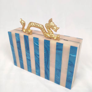 กระเป๋าคลัทช์เรซิ่นทำมือสไตล์เรียบง่ายและทันสมัย  วาดลายด้วยมือ  กระเป๋าถือดีไซน์โดดเด่นไม่ซ้ำใคร  กระเป๋าสำหรับผู้หญิง  กระเป๋าออกงานกลางคืนสุดหรู  สำหรับโอกาสพิเศษ - Product Image 1