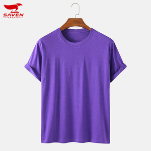 Camisetas de Verano 100% Algodón, MOQ Bajo, Fabricación al por Mayor y Personalización, Camisetas Lisas para Hombre, Casuales, que Absorben la Humedad - Product Image 1