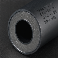 Tube thermorétractable noir à double paroi, rétrécissement 3x, en éthylène-acétate de vinyle, tension 1kV, de -55°C à 125°C, gaine isolante épaissie pour câbles