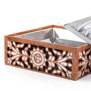 Casserole de fabrication indienne avec couvercle Casserole moderne en forme de carré conçue pour le stockage des aliments de qualité durable pour le service des aliments - Product Image 2