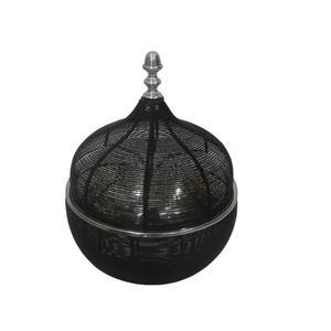 Pot de service arabe classique Offre Spéciale meilleure qualité chauffe-aliments décoratif vaisselle de table en acier noir pot de service - Product Image 1