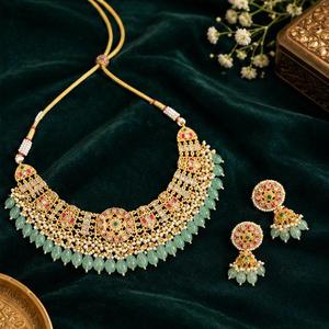 Conjunto de Collar y Pendientes TISHYA DIAMOND, Chapado en Oro, Aleación de Cobre, Joyería de Boda para Mujer, Diseño Floral, Corte Brillante - Product Image 2