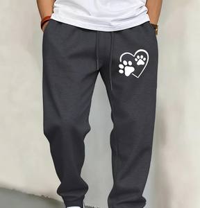 Pantalon de jogging décontracté en toile pour homme, taille mi-haute, respirant, écologique, coupe ample, lavé, jusqu'à la taille 6XL - Product Image 4