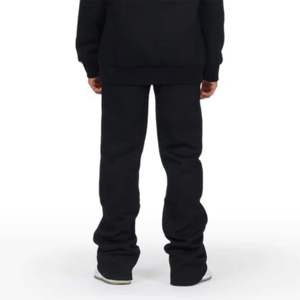 Conjunto de dos piezas de chándal apilado para niños de moda para niños y niñas, Ideal para deportes, trajes de chándal informales y de uso diario - Product Image 6