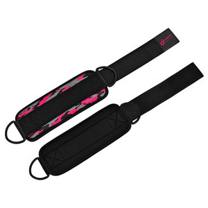 Ajustable D-Ring Neopreno Acolchado Tobillo Soporte Levantamiento de pesas Gimnasio Cable Máquinas Entrenamiento Fitness Bandas con función de protección - Product Image 5