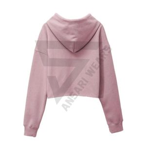 Sweat-shirts à capuche décontractés à manches longues pour femmes, sweat-shirt court à col rond, sweat-shirt à capuche pour femmes - Product Image 2