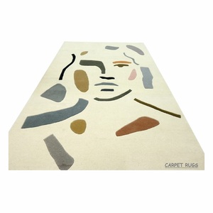 ผ้าขนแกะประดับเป็นกระจุกเกรดพรีเมี่ยมงานแฮนด์เมดคุณภาพสูงพรมดอกไม้แบบแอบสแตรกใช้ทำด้วยมือม้วนวัสดุผ้าไหมสำหรับบ้านทำงานในห้องนั่งเล่นห้องนอนสวดมนต์ - Product Image 4