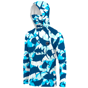 Custom Breathable UPF 50+ <b>UV</b> Protection Long Sleeve Hooded <b>T</b>-<b>Shirts</b> Men and Women Outdoor Sun Protection All-Day Outdoor Wear - Product Image 5