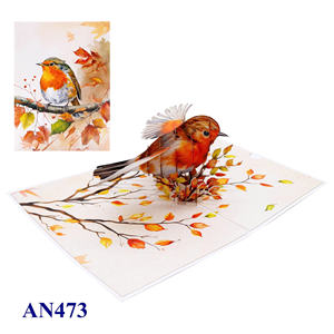 Carte de vœux 3D personnalisée tendance, faite à la main, carte pop-up, papier artistique, thème amour pour Thanksgiving, impression offset, Hanoï - Product Image 5