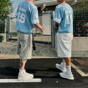 Oversize Boxy Men's V Neck Quick Dry Camisetas extragrandes Boxy Mesh Soccer & Basketball Football Jersey - Product Image 3