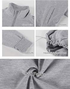 Sudaderas con Cremallera Frontal Completa para Hombre, con Bolsillo, Resistentes al Viento y Transpirables, Moda para Exteriores en Poliéster/Algodón - Product Image 3