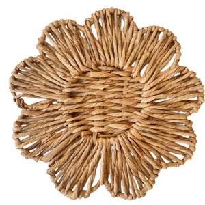 Sustainable Floral Water Hyacinth <b>Placemat</b> Eco friendly products Made in Vietnam Table decoration <b>Woven</b> <b>Placemat</b> Wholesale - Product Image 1