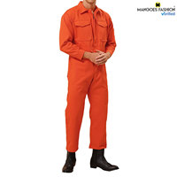 Combinaison de sécurité ignifuge pour homme MANGOES FASHION |   Uniforme de travail à manches longues orange |   Personnalisable