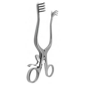 Écarteur Weitlaner BLUNT Prongs 16 Cm 3x4 Écarteurs à crochet enroulé Écarteur chirurgical - Product Image 6