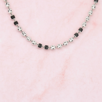 Montresor Infini Vintage Collier chaîne en or véritable 22 carats AU750 or blanc 48 cm de long 4,71 g pour femme, fiançailles, anniversaire, mariage