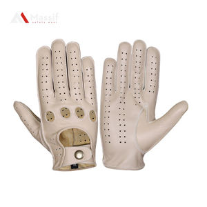 Nouveaux gants de conduite en peau de daim pour hommes de luxe en cuir véritable solide avec bouton poignet hiver gants chauds livraison gratuite - Product Image 6