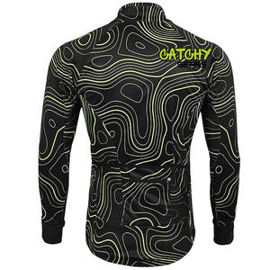 Jersey de Ciclismo de lana merino personalizado, abrigo deportivo con cremallera completa para hombre, temporada de invierno, de talla grande, transpirable y lavado - Product Image 6