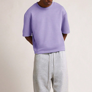 เสื้อยืดผ้าฝ้ายพิมพ์ลายกราฟิกสำหรับผู้ชายเสื้อยืดครอปของผู้ชายแบบหนาพิมพ์ลายกราฟิกตามสั่ง - Product Image 6