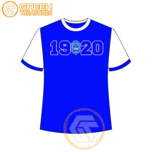 T-shirt pour femmes Zeta Phi Beta personnalisé en gros vêtements de sororité t-shirts en coton vêtements de fraternité pour femmes plus fines - Product Image 1