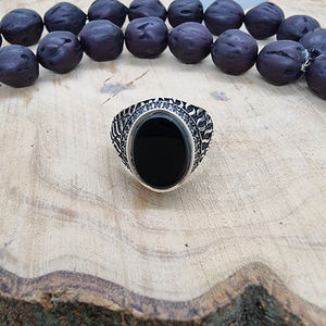 <b>Onyx</b> Ottoman <b>Men</b> <b>Ring</b> 925 Silver Wholesale for <b>Men</b> Dirilis Art Design Fine Jewelry Vintage <b>Rings</b> Hot Sales Made in Turkey - Product Image 4