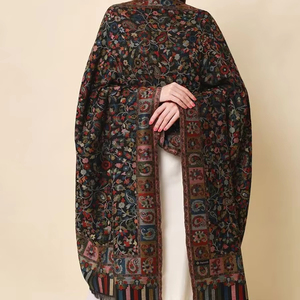 Professional Manufacturer High Quality <b>Embroidered</b> Wool <b>Shawl</b> For Women Top Quality Fabric Soft Women <b>Shawl</b> In Bulk Quantity - Product Image 1