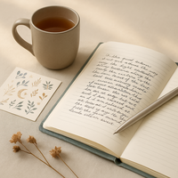 LABON Cahier de notes de lune élégant coffret cadeau feuille d'argent journal minimaliste et stylo en métal dans une boîte de qualité supérieure